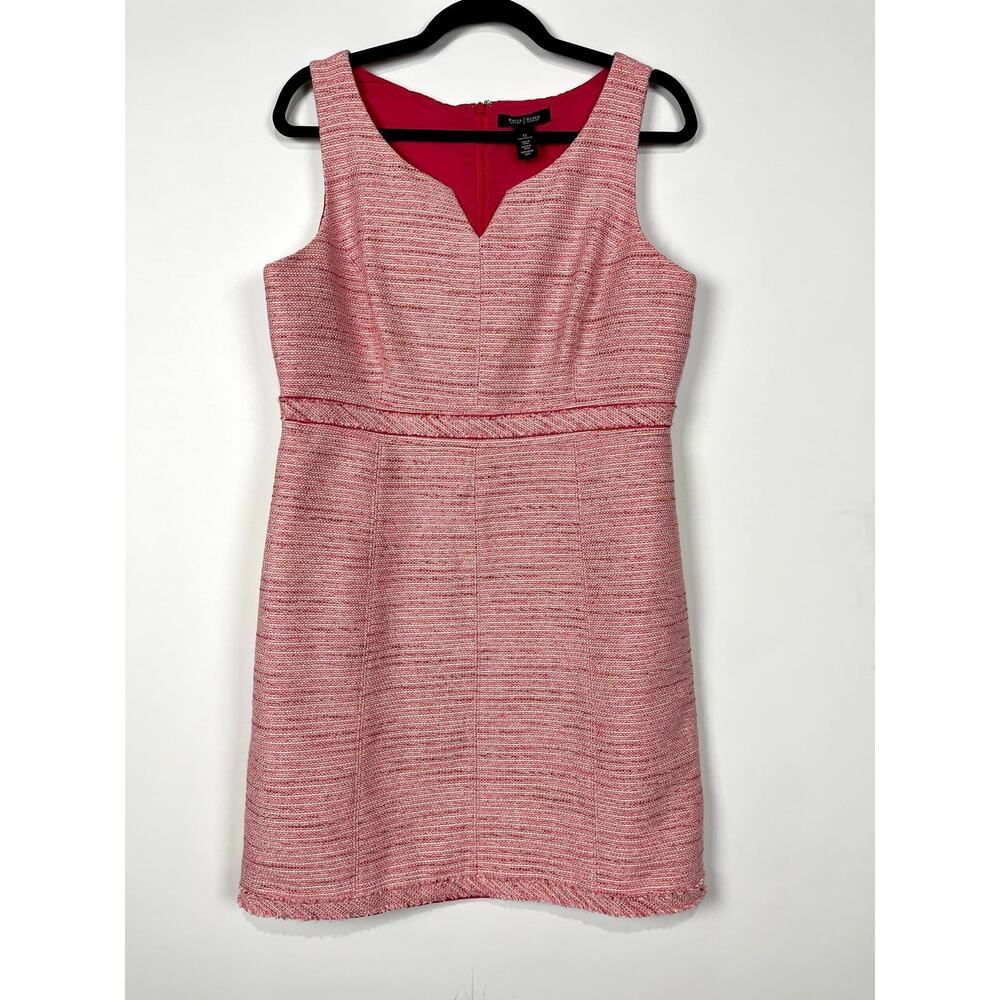 Banana Republic Pink Tweed Sheath Dress